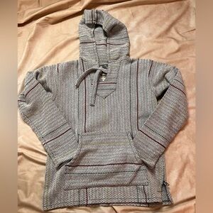 White, black red green and yellow Original Senor Lopez Baja Hoodie - size medium